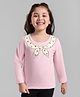 Kookie Kids Full Sleeves Printed Tee - Pink