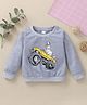 Kookie Kids Full Sleeves Sweatshirt Dino Print - Grey