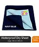 BeyBee Quickly Dry Waterproof  Large Size Bed Protector Sheet - Dark Blue