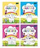 Book Ford Publication Copy Colouring With Crayons Book Pack of 4 - English