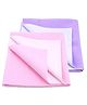Elementary Smart Dry Waterproof Medium Bed Protector Sheet Pack of 2 - Lilac & Pink
