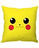 Pikachu Face Cushion Cover - Yellow