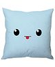 Stybuzz Cute Face Cushion Cover - Blue