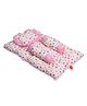 VParents Joy Baby 4 Piece Bedding Set with Pillow & Bolsters - Pink