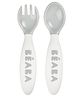Beaba 2nd Stage Training Spoon & Fork Set - Light Mist, 8m+