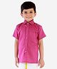 JBN Creation Half Sleeves Solid Colour Shirt - Pink