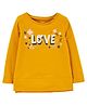 Carter's Love Jersey Top - Mustard