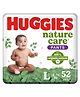 Huggies Nature Care Pants, Large Size (9-14 Kg) Premium Baby Diaper Pants, 52 Count, Made with 100% Organic Cotton