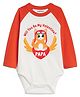KNITROOT Full Sleeves Will You Be My Valentine Pappa Print Onesie - White