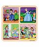 Webby 4 in 1 Cinderlla Story  Wooden Puzzle Multicolor - 36 Pieces