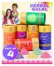 Fiddlerz Non-Toxic Perfumed Herbal Gulal Pack of 4 Assorted - 80 gm each