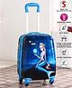 Babyhug Kid's Trolley Bag Mermaid Print Blue - 18 Inches| Shock Resistant| Telescopic Handle| Water Resistant| Easy Zipper Closure| Durable Wheels| Expandable