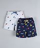 Plum Tree Pack Of 2 Animals Print Shorts - Navy Blue & Grey