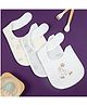Baby Moo Bib Multi Print Pack of 3 - White