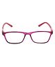 Optify Blue Light Blocking Zero Power Glasses Rectangle Shape - Pink