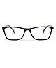 Optify Blue Light Blocking Zero Power Glasses Square Shape - Black Blue