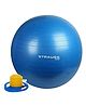 Strauss Anti Burst Gym Ball With Foot Pump - Blue