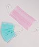 FROGGY 3ply Pack Of 50 Masks - Green & Pink