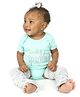 juDanzy Born to Sparkle Print Onesie - Blue