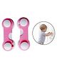 THE LITTLE LOOKERS Multipurpose Safety Lock for Doors, Cabinet, Fridge, Drawer Pink - Pack of 2