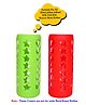 The Little Lookers Silicone Bottle Covers Green Red - Fits Upto 240 ml Feeding Bottle