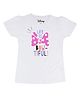Disney By Crossroads Short Sleeves Minnie Printed Tee - White