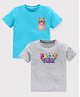 KAVEE Half Sleeves Printed Bio Wash Cotton Pack Of 2 Tee - Multicolor