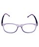 Spiky Blue Block Zero Power TR90 Anti Glare Glasses - Grey 