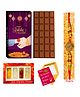 Expelite Rakhi With Rakshabandhan Card & Chocolate Combo - Multicolour