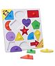Anindita Toys Shapes Knob & Peg Puzzle Multicolour - 15 Pieces