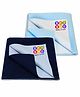 BeyBee Waterproof Combo Bed Protector Sheet Large Combo of 2 - BlueDark Blue