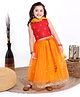 Babyhug Sleeveless Choli & Lehenga with Dupatta - Orange