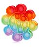 Fiddlerz Flower Shaped Stress Relieving Silicone Pop It Fidget Toy - Multicolor
