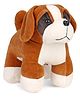 Play Toons Standing Dog Brown White - Height 25 cm
