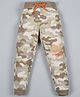 Plum Tree Full Sleeves Camouflage Print Joggers - Beige