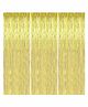 ZyozI Foil Fringe Curtains Photo Backdrop Gold - Pack Of 3