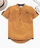 TONYBOY Solid Half Sleeves Shirt - Mustard