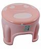FunBlast Round Shaped Plastic Stool Frog Design - Pink
