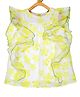 Young Birds Short Sleeves Floral Print Top - Lemon Yellow