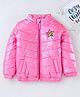 Vitamins Full Sleeves Padded Jacket Super Star Patch - Pink