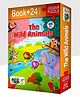 Advit Toys The Wild Animals Jigsaw Puzzle And Book Multicolour - 24 Pieces
