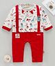 WOW Full Sleeves Romper Lion Print - Red