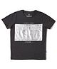 Jack & Jones Junior Half Sleeves Tee Text Print - Black