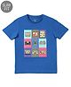 JACK & JONES JUNIOR Full Sleeves T-Shirt Text Graphic - Blue