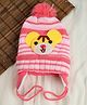 Passion Petals Winter Cap Tiger Patch Pink - Diameter 11 cm