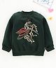 Pspeaches Full Sleeves Unicorn Print Sweatshirt - Green