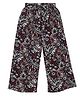 Young Birds Floral Design Palazzo Pants - Maroon