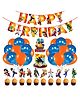 Zyozi Dragon Ball Z Themed Birthday Decoration Kit Multicolour - Pack of 37