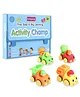 Babyhug First Step to Big Learning Pre-school Scholar Books Set of 10 combo with 2 in 1 Magnetic board with letters and numbers set