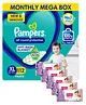 Pampers All round Protection Pants, Extra Large size (XL) 112 Count, Anti Rash diapers, Lotion with Aloe Vera & Babyhug Soothing Lavender & Chamomile Wipes - 72 Pieces - (Pack of 4)